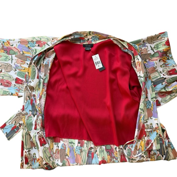 Natori Dynasty Kimono Sleeve Long Robe with Tie - NEW WITH TAGS - Medium - Picture 4 of 13